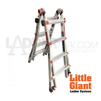 LG16517-801 บันไดเอนกประสงค์ บันไดอลูมิเนียม ขนาด 17 ฟุต LEVELER M17 LITTLE GIANT